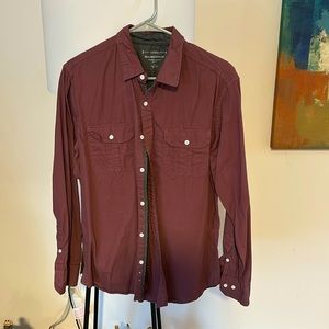 pd&c Peached Poplin, tailored garment classic fit, L, Men’s button down shirt